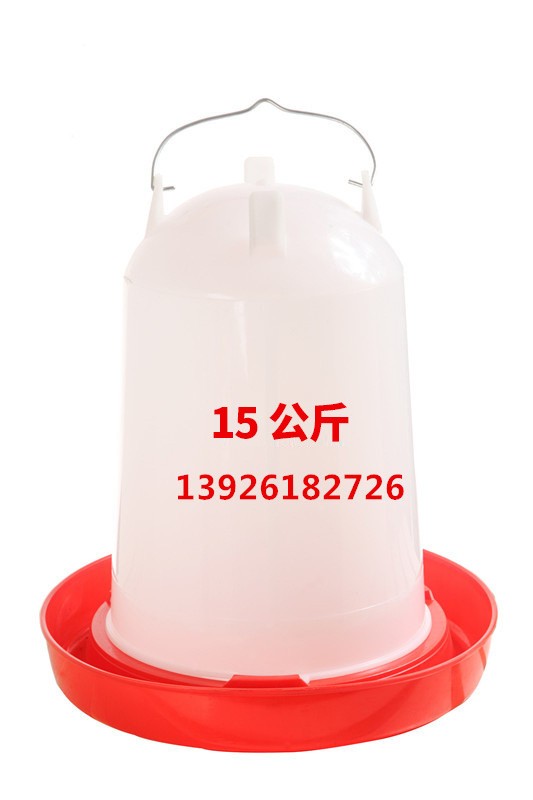 鸡饮水器 养鸡用水桶 鸡水壶 塑料水槽饮水器(15kg）养殖业设备图3