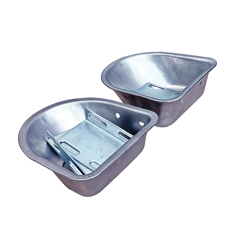 不锈钢猪用饮水碗兽用半圆水盆猪水位器饮水槽猪饮水器养猪设备