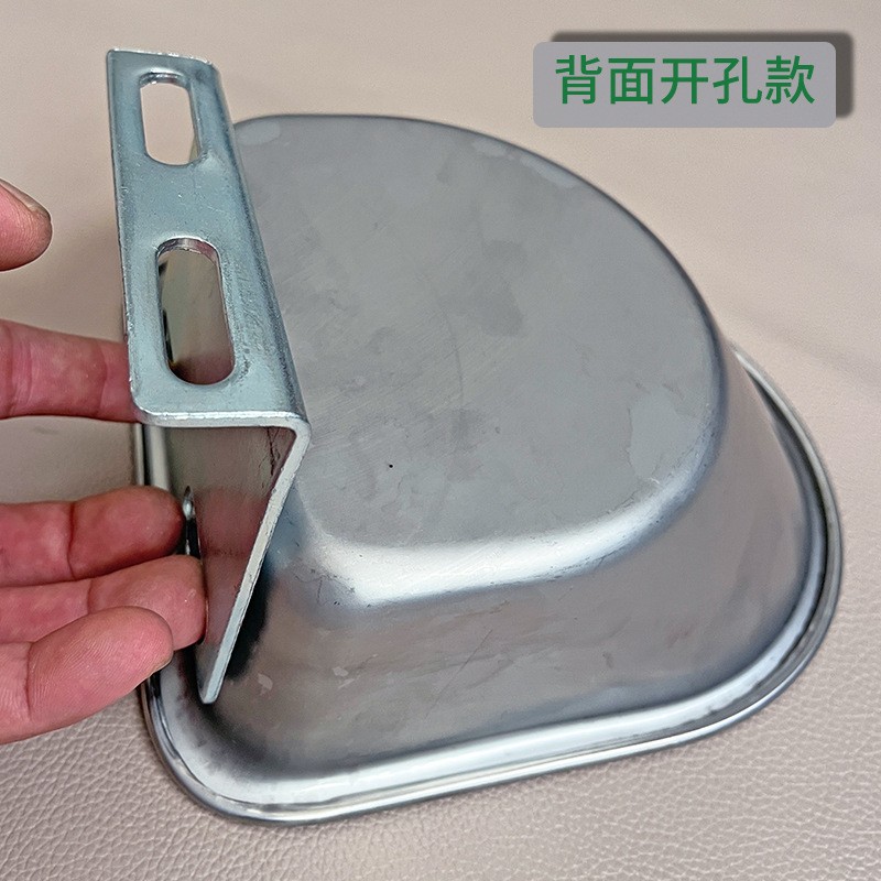 不锈钢猪用饮水碗兽用半圆水盆猪水位器饮水槽猪饮水器养猪设备图3