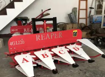 四轮车头安装割晒机 辣椒黄豆割晒机 一边倒割秆机图3