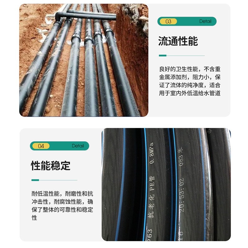 农用灌溉PE盘管大棚微喷农用PE管浇地灌溉管园林绿化pe管灌溉管图4