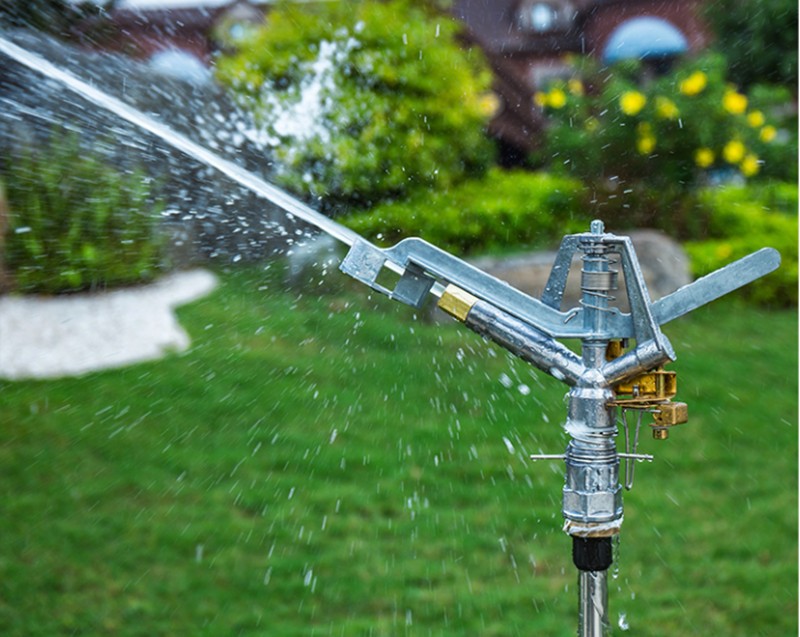 1寸合金可控角摇臂喷头 可调草坪喷灌360度旋转洒水园林农田灌溉图4