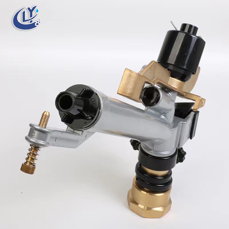 涡轮喷枪自动涡轮农业金属摇臂浇地农用园林设备喷头360旋转喷灌 1个图4