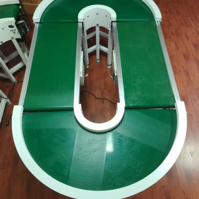 直播间循环输送机小型流水线物流快递自动分拣180°环形 输送线 1台