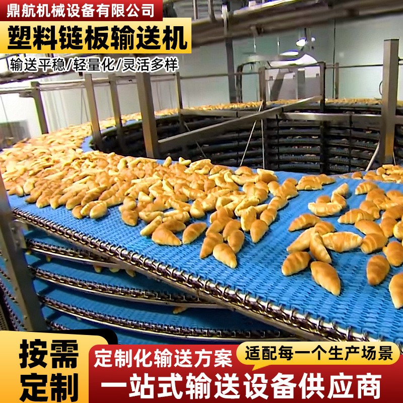 柔性塑料链板输送机灌装生产环形S型输送机直播转弯输送机流水线 1台图3