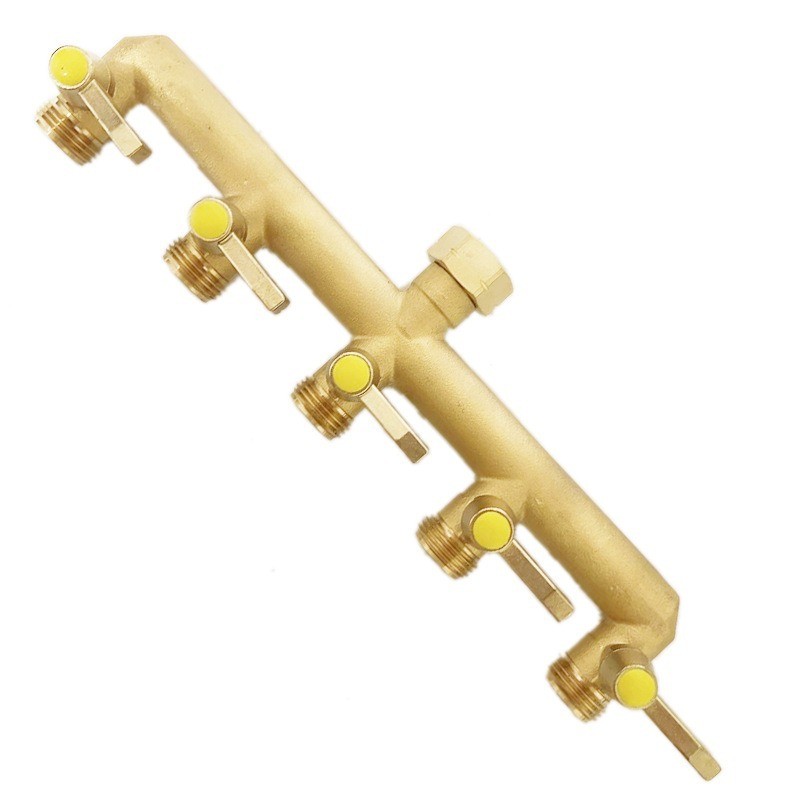 工厂园艺园林灌溉浇水5通分水器五出分水设备洗衣机配件龙头接头 1个图2