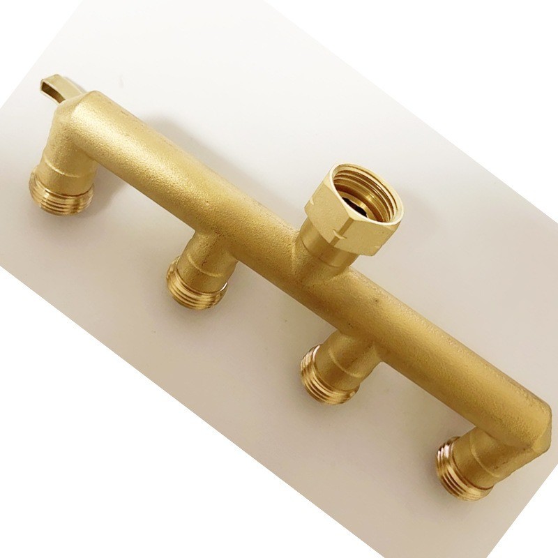 源头工厂园林分水器4通分流器四控洗衣机配件水龙头接头一分四铜  1图4