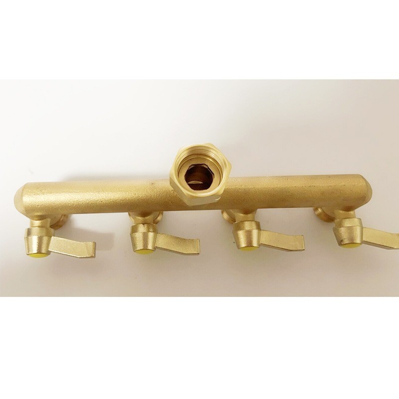 源头工厂园林分水器4通分流器四控洗衣机配件水龙头接头一分四铜  1图5