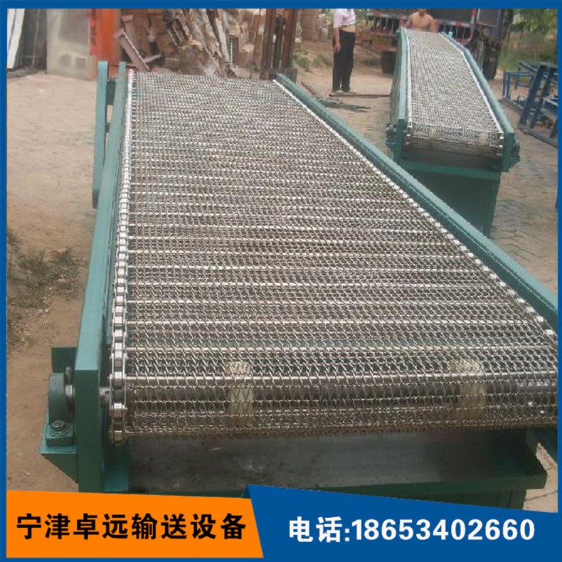 不锈钢网带输送机 食品流水线 宁津卓远输送设备欢迎订购 1台图4