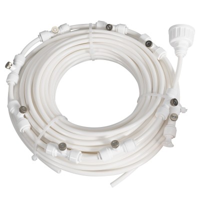 户外喷雾喷淋降温低压冷却系统消毒蔬菜打湿花园厂房除尘雾化套装 1套