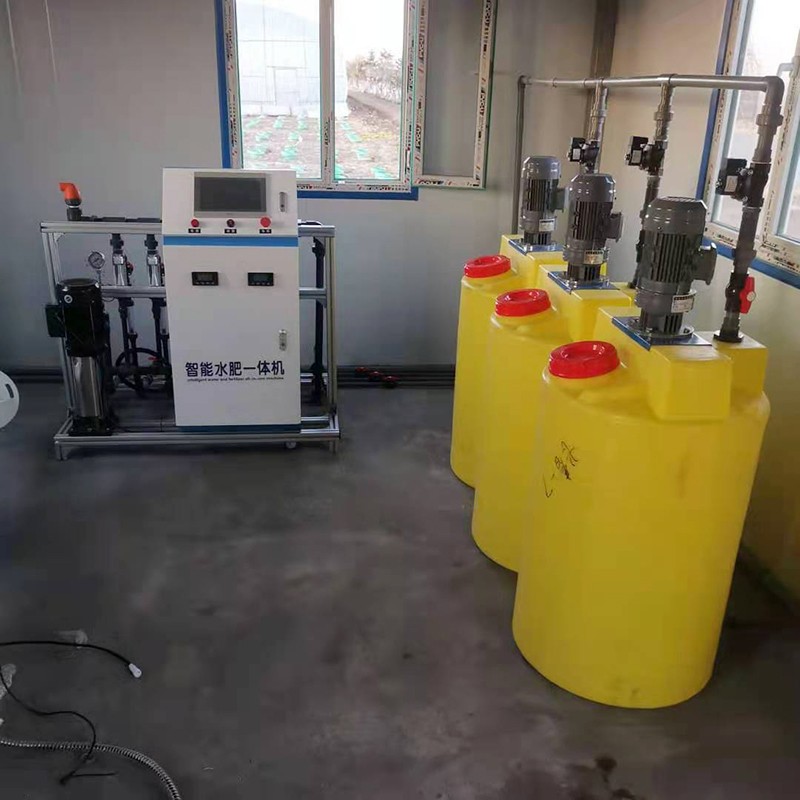 农业水肥一体化灌溉设备 智慧大棚滴灌系统安装果园智能施肥机械 1台图4