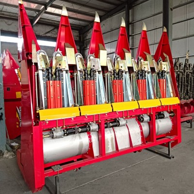 新款玉米籽粒割台 可匹配多种型号收割机8片拉茎辊刀 杂粮收割台