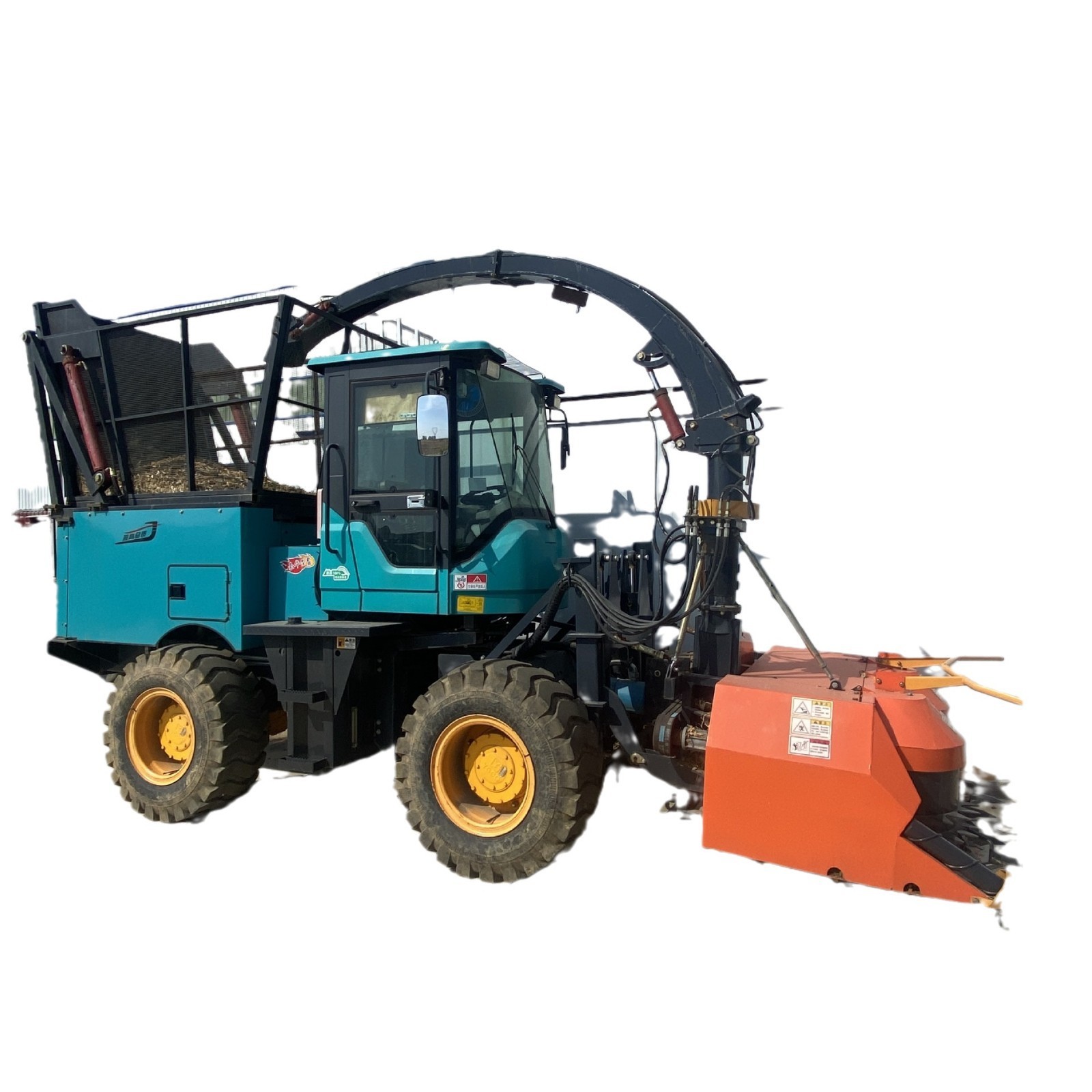 玉米秸秆青贮机青储机 稻麦收割机 液压旋转料口玉米秸秆回收机 1台图5