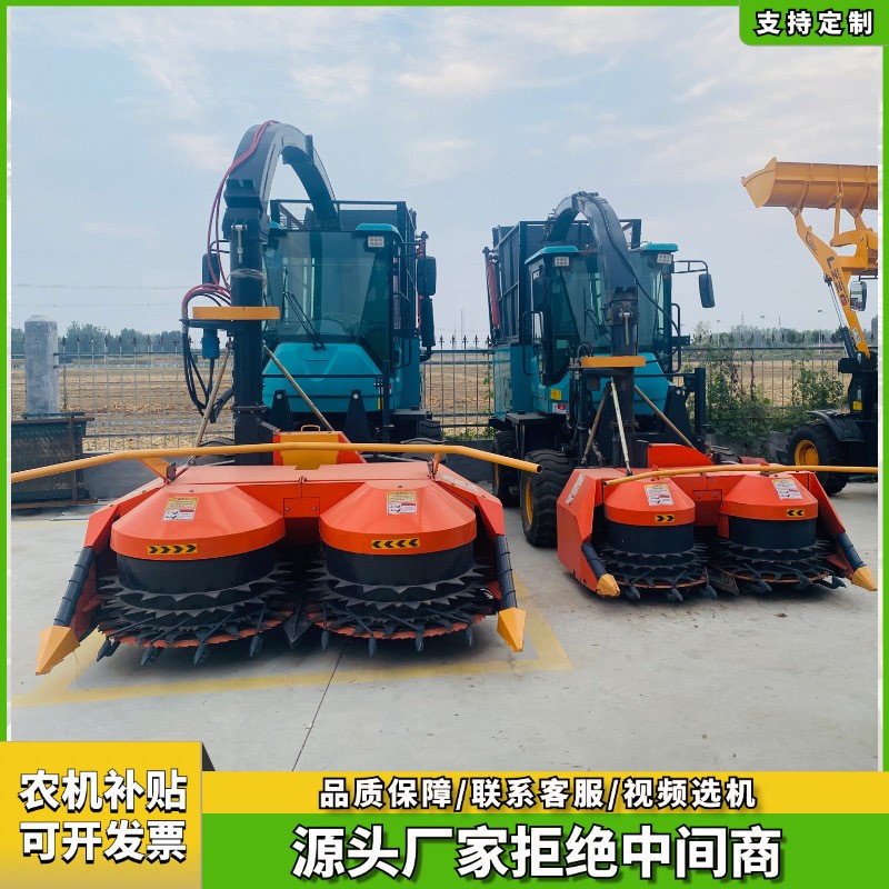 茎穗兼收青储饲料收割机 玉米秸秆青贮收割机 牧草收获机 1台图2