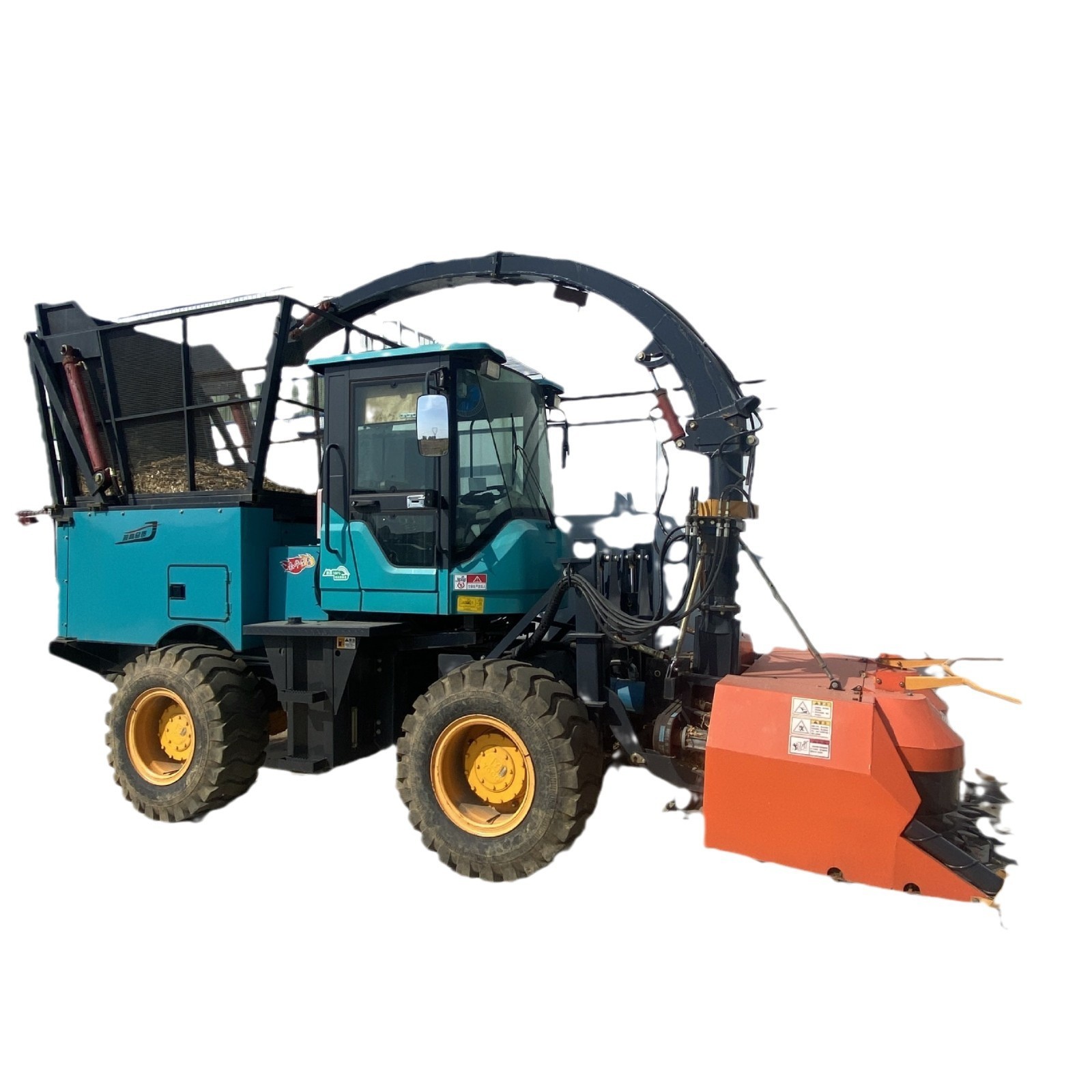 茎穗兼收青储饲料收割机 玉米秸秆青贮收割机 牧草收获机 1台图5