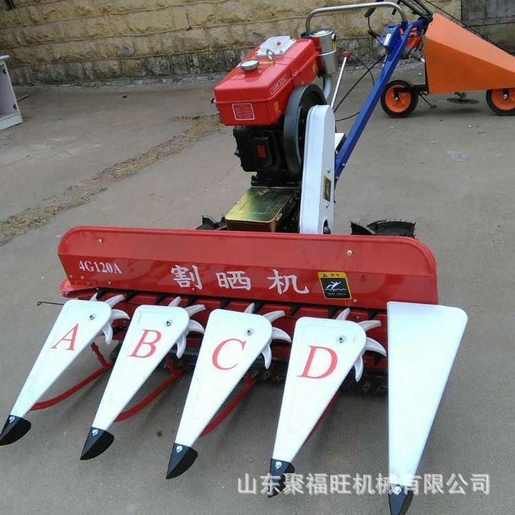 柴油苜蓿草艾草收割机 手扶是水稻小麦割晒机 皇竹草甜叶菊割倒机 1台图2