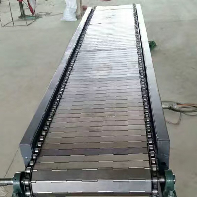 不锈钢链板生产线输送机工厂打包物流链板输送线食品流水线传送带 1米图3