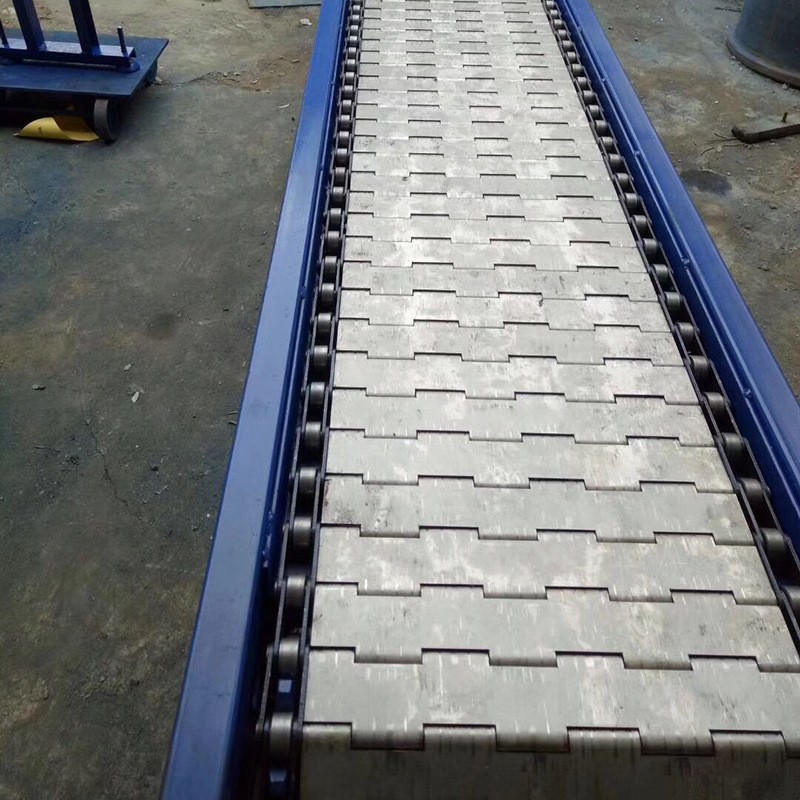 不锈钢链板生产线输送机工厂打包物流链板输送线食品流水线传送带 1米图2