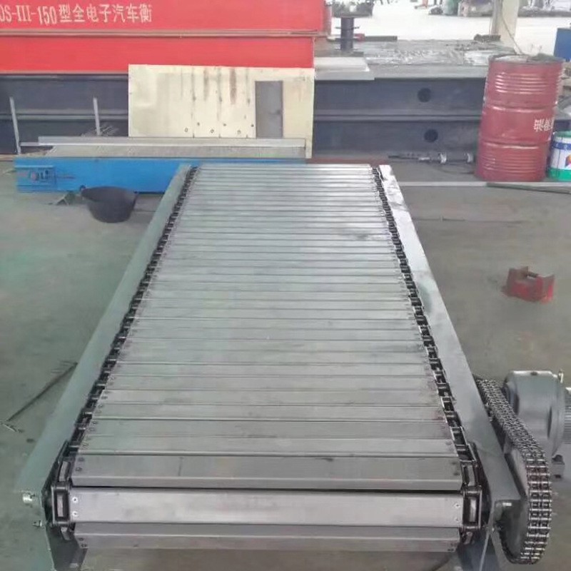不锈钢链板生产线输送机工厂打包物流链板输送线食品流水线传送带 1米图4