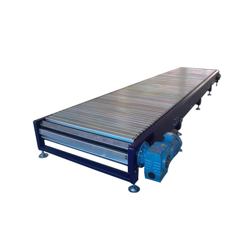 不锈钢链板生产线输送机工厂打包物流链板输送线食品流水线传送带 1米图5