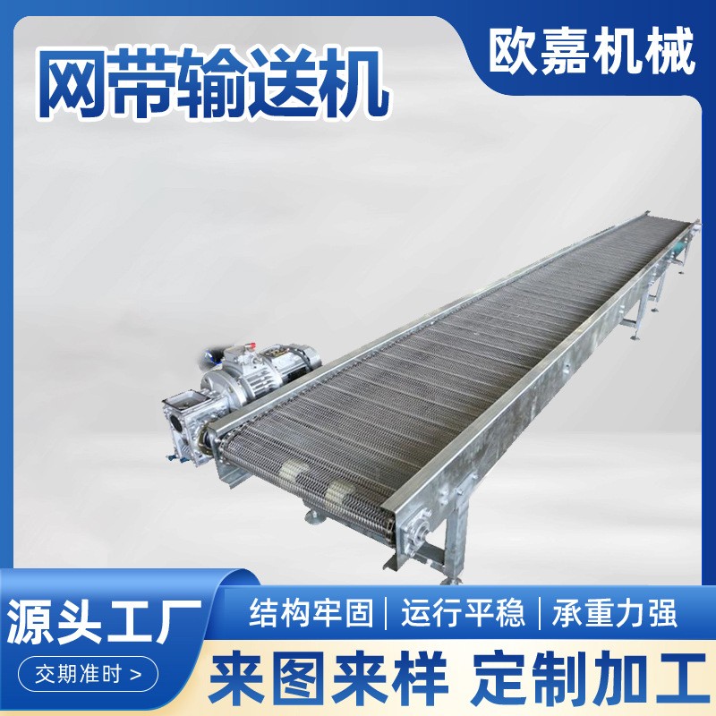耐高温传动带食品蔬果清洗烘干网链运输机不锈钢网带输送机流水线 1米图4