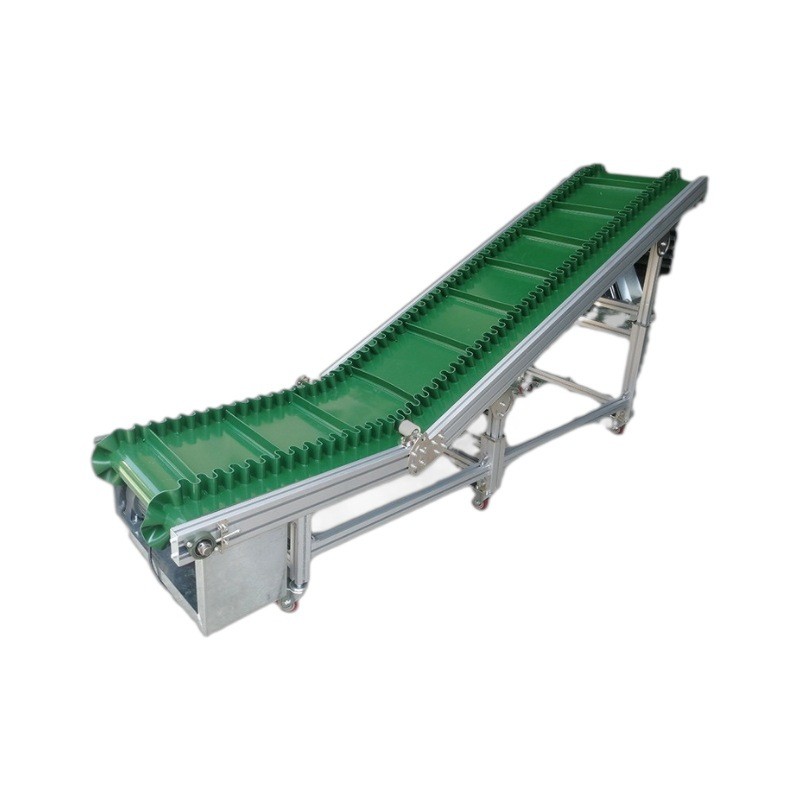 爬坡裙边输送机注塑机输送带物料皮带传送机打包机传送带流水线 1台图5