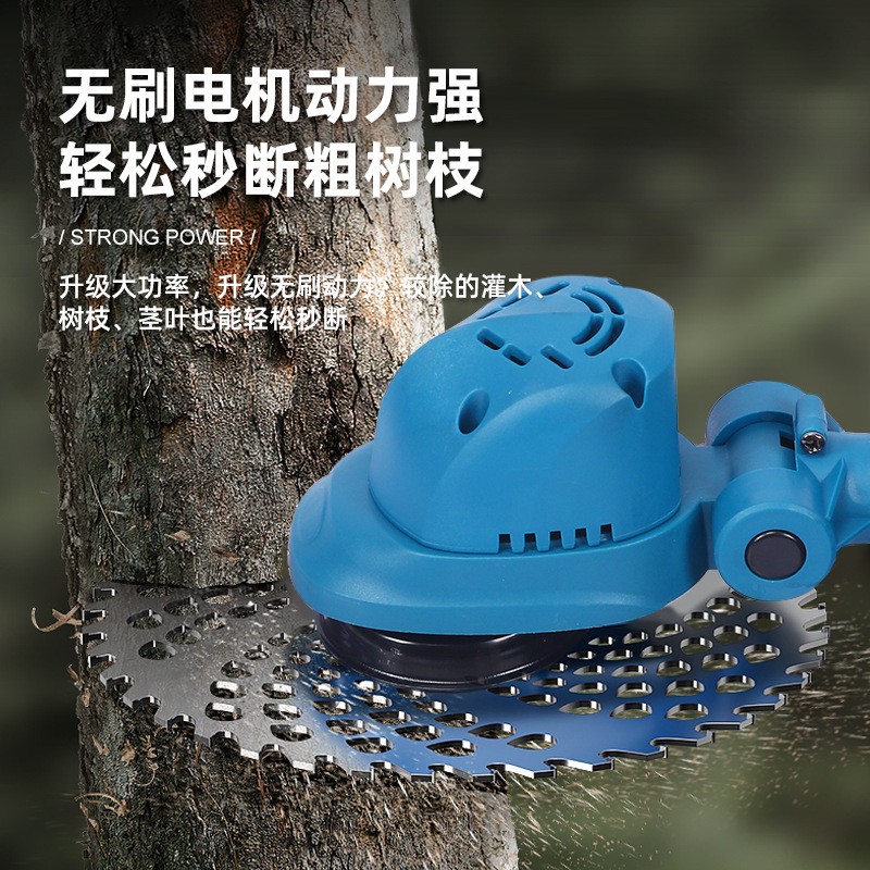 割草机电动无刷大功率锂电21V充电式家用小型除草机便携式打草机图2