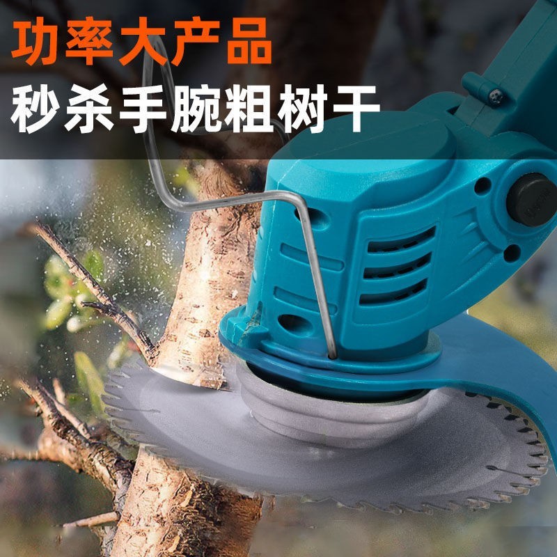 手推式锂电割草机便携可折叠跨境专供电商铺货厂家直售家用小型图2