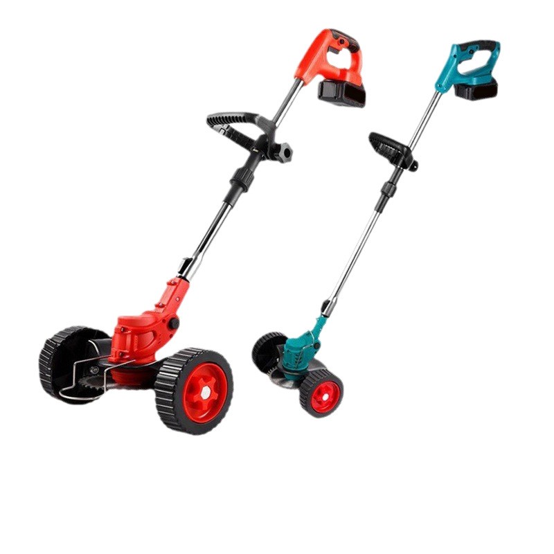 手推式锂电割草机便携可折叠跨境专供电商铺货厂家直售家用小型图5