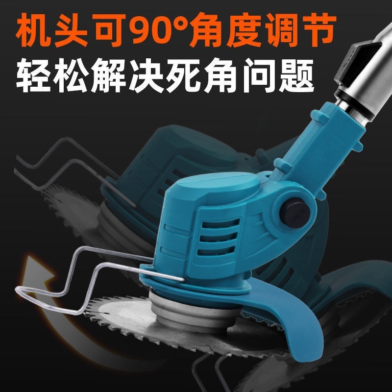 手推式锂电割草机便携可折叠跨境专供电商铺货厂家直售家用小型图4