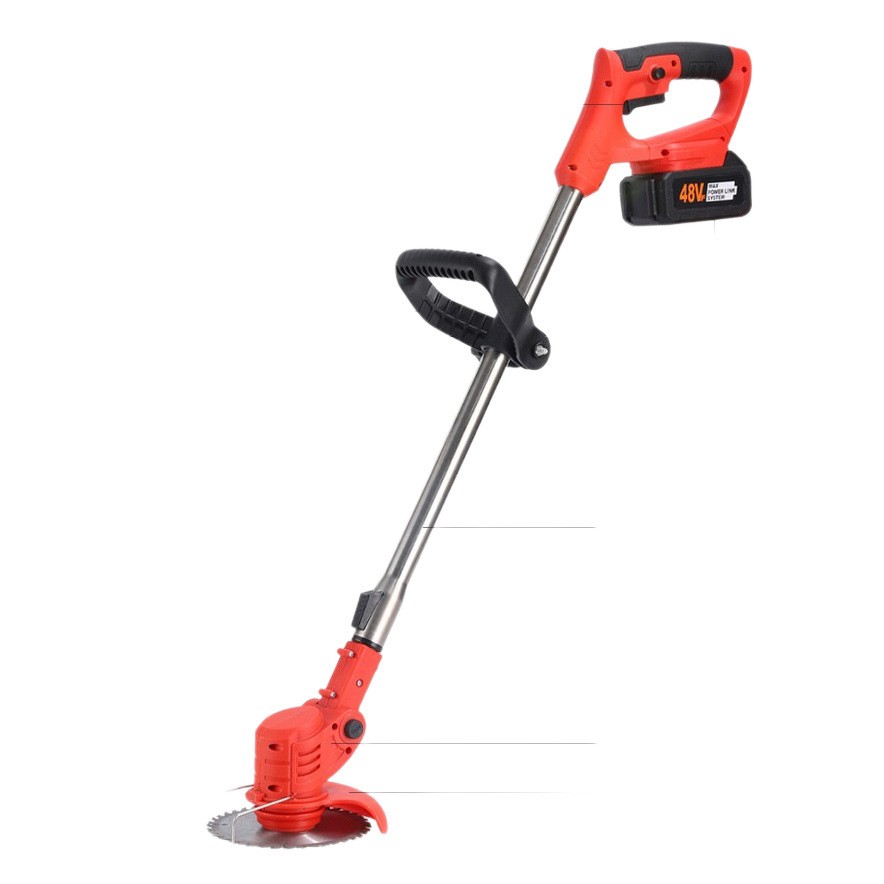 锂电除草机草坪修剪机打草机锄除草电动割草机家用无绳草割灌机图5