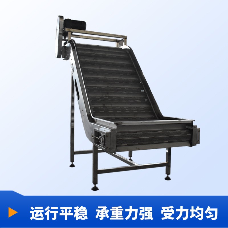 链板输送机耐高温流水线输送带链板提升机爬坡机不锈钢板 链输送机 1台图4