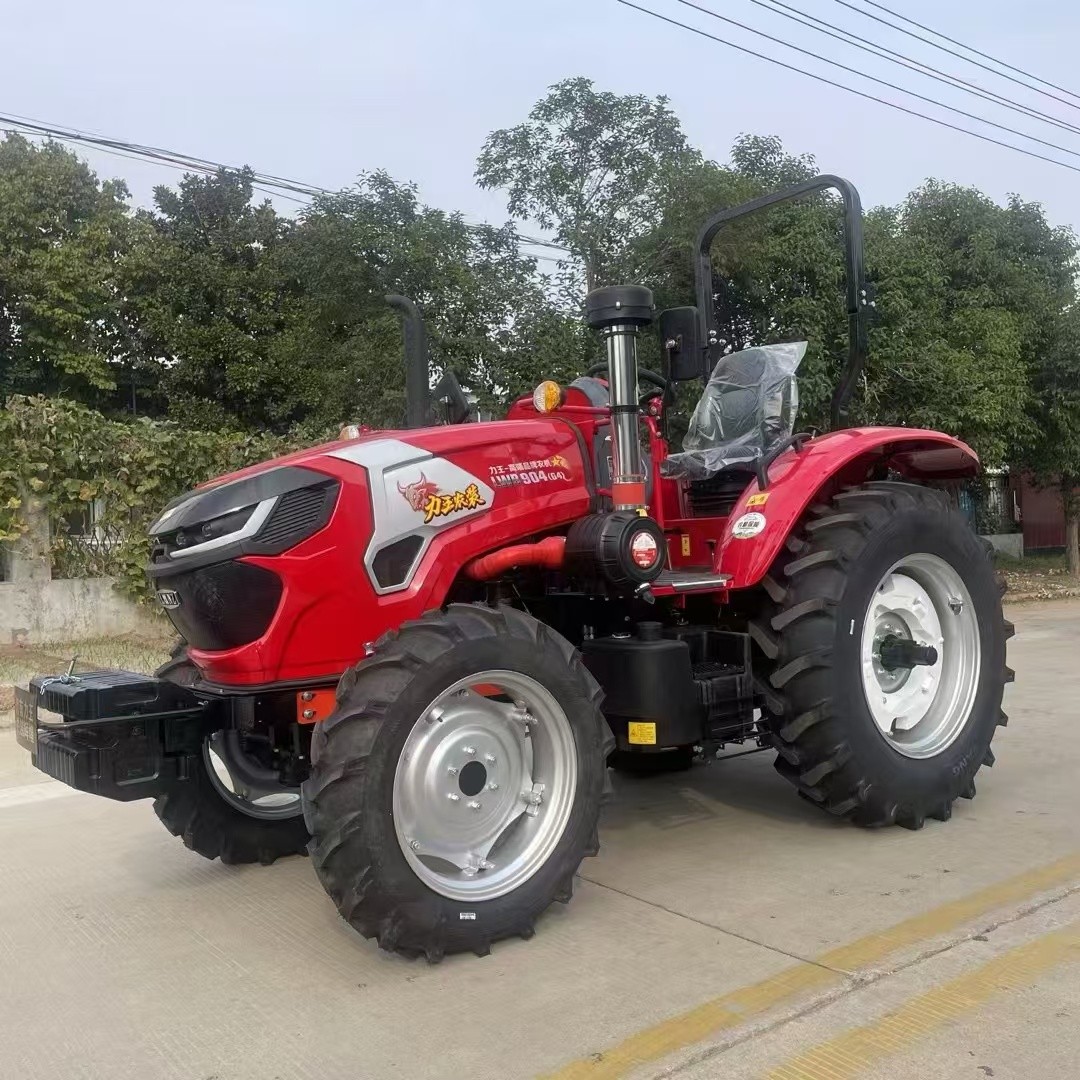 力王504四驱拖拉机东方红4100发动机四轮爬山农用车高配大轮胎 1台图2