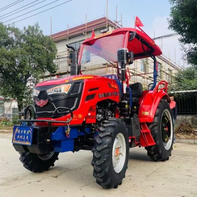 力王504四驱拖拉机东方红4100发动机四轮爬山农用车高配大轮胎 1台