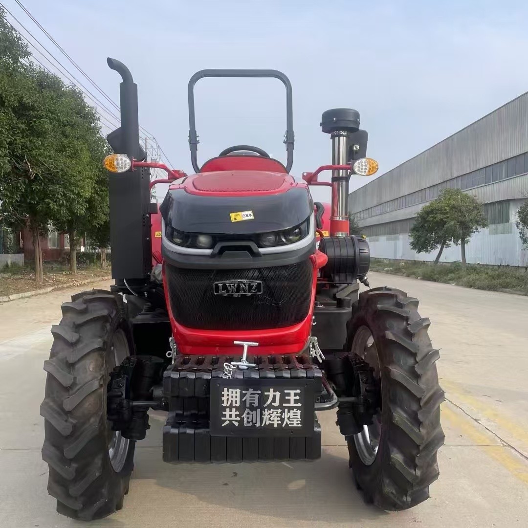 力王504四驱拖拉机东方红4100发动机四轮爬山农用车高配大轮胎 1台图4