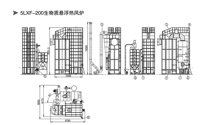 谷阳5LXF-200生物质悬浮热风炉