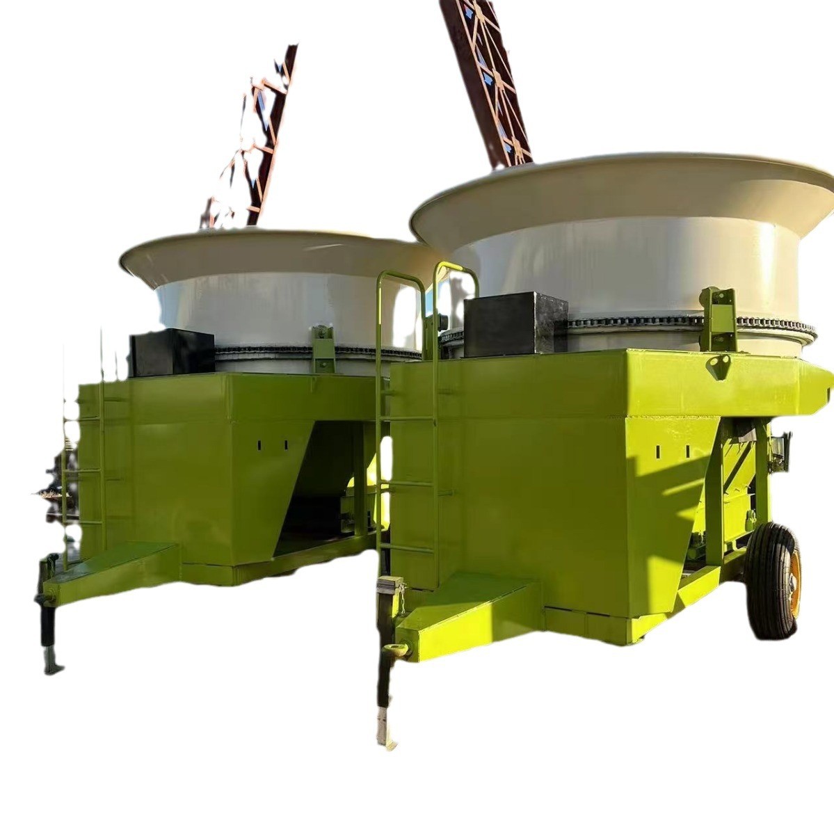 大型全自动圆盘粉碎机 畜牧稻草秸秆大型粉碎机 牧场转盘式铡草机 2台图5