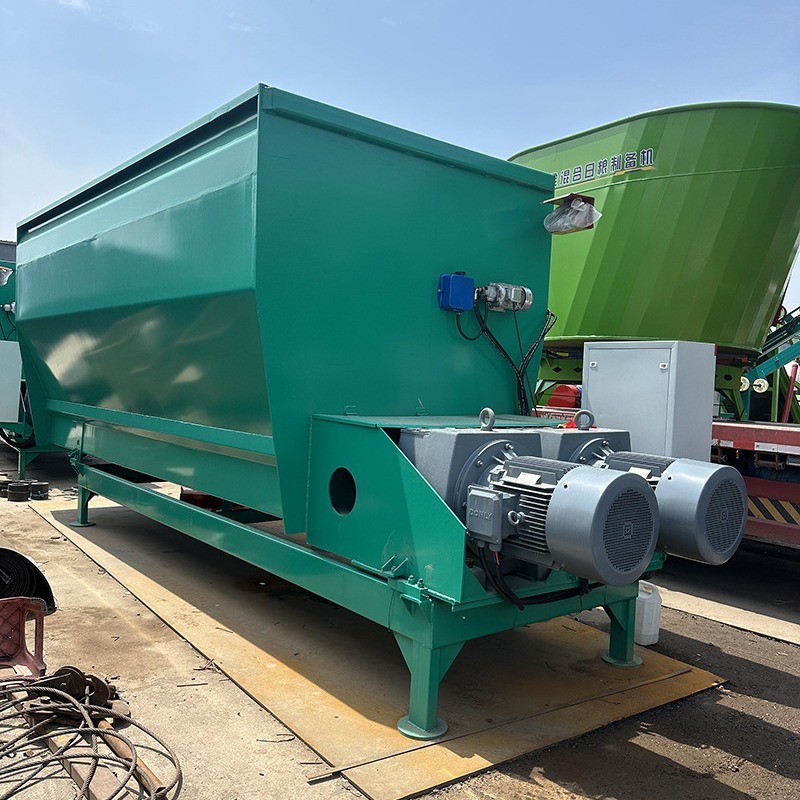 牛羊饲草粉碎搅拌机卧式24立方草料拌草机双轴全日粮制备机搅草机 2台图4