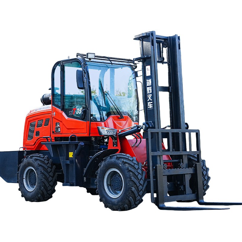 四驱越野叉车多功能3吨5吨升降液压一体式内燃柴油搬运叉车 1台图5