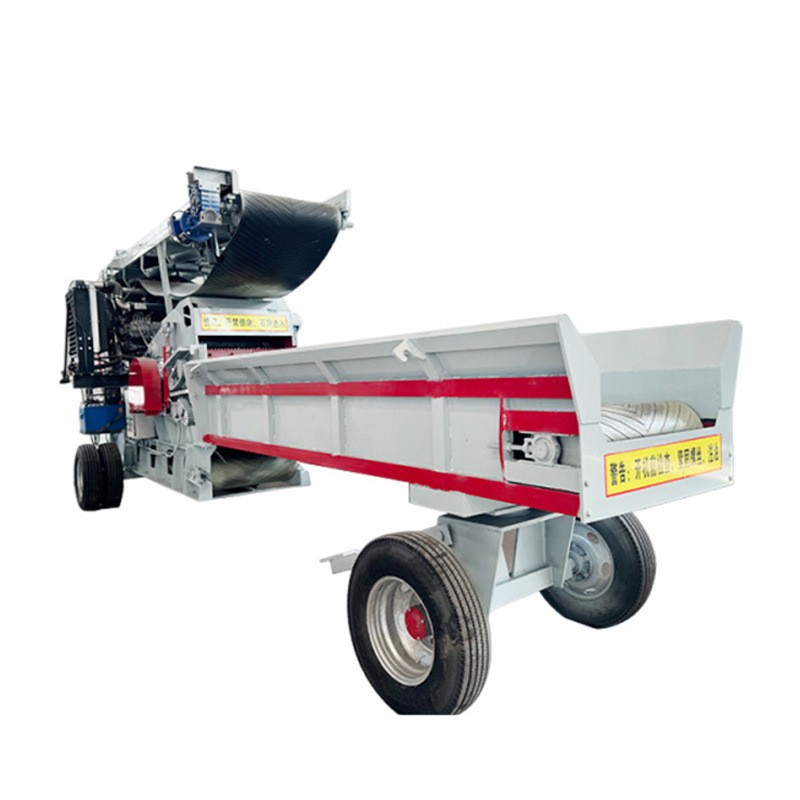 大型移动综合式破碎机 纸箱铝箔树根木板粉碎机 园林木材削片设备图4