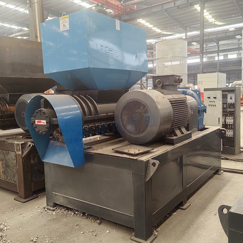 橡胶皮革料螺旋粉碎机 生活垃圾废旧衣服编织袋鱼丝网塑料撕碎机 1件图2