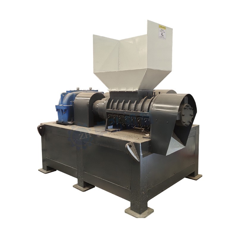 固废生活垃圾螺旋粉碎机 废布料塑料薄膜万能撕碎机 高效破碎设备 1件图4