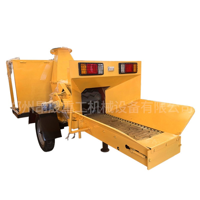 干湿料树枝树叶瓜藤破碎机竹子家具板材粉碎机可移动柴油款碎屑机 1台图5