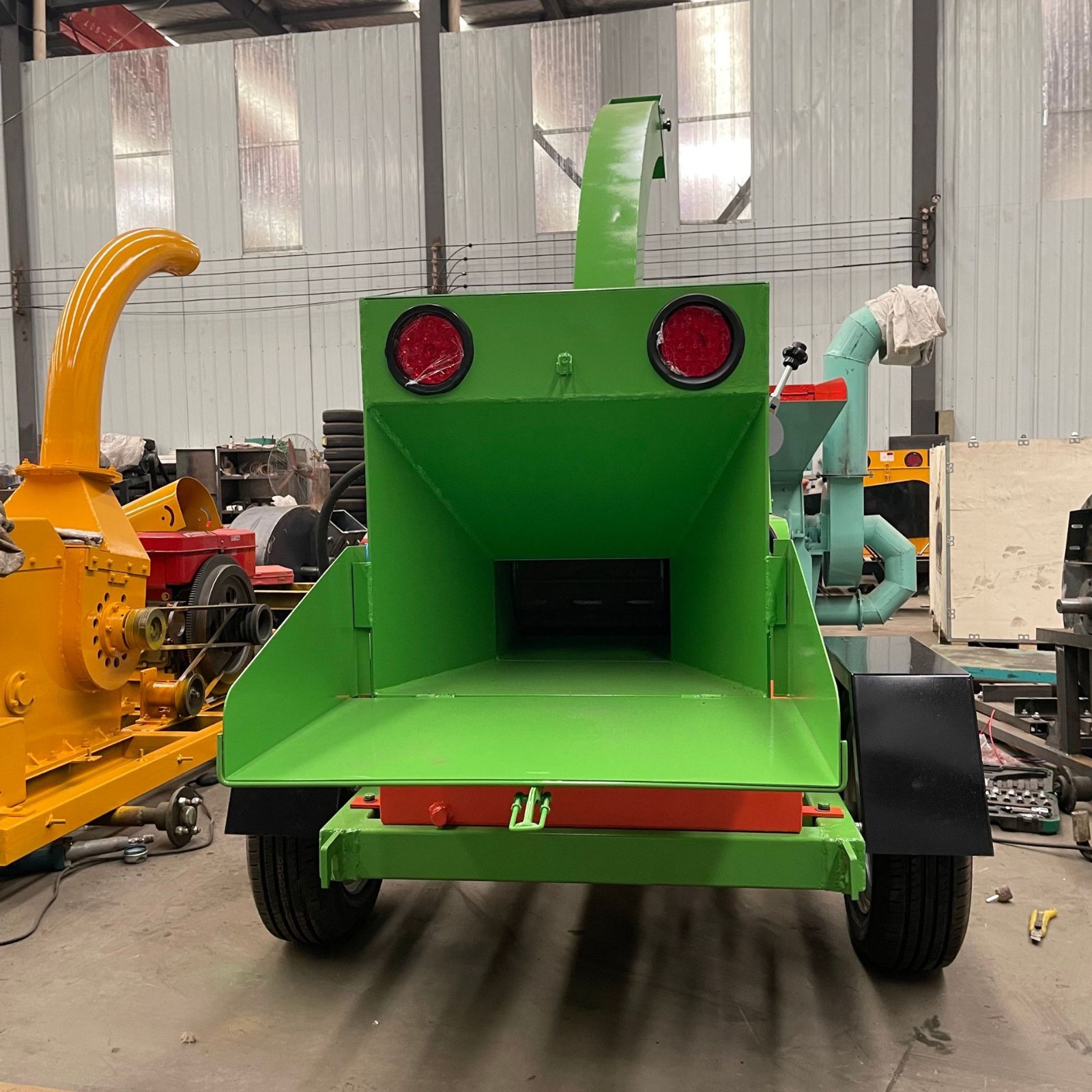 移动大型园林树枝碎枝机圆原木树根树墩工厂破碎机竹子木材粉碎机 1台图4