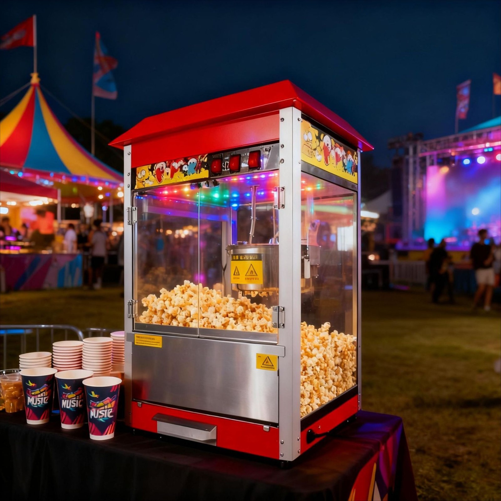 新款商用摆摊电热爆米花机小吃膨化机蝶形球形爆谷机器 1台图4