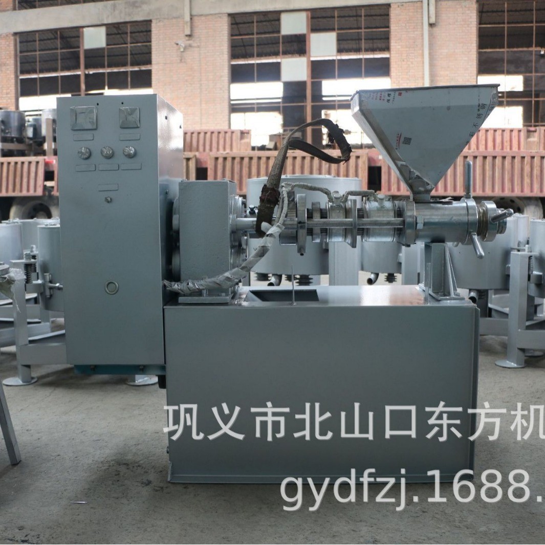 螺旋式冷热双榨挤油机榨油坊中大型食用油花生油菜籽油自 动榨油机 1台图4