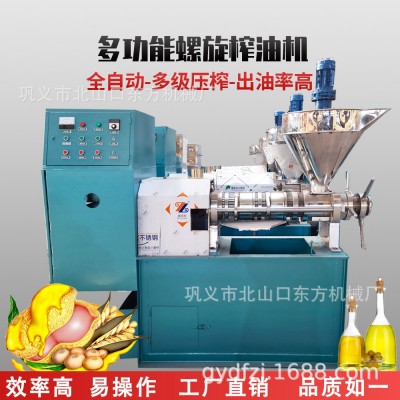 商用全自动挤油机小型花生芝麻大豆核桃仁液压榨油机生产厂家  1台