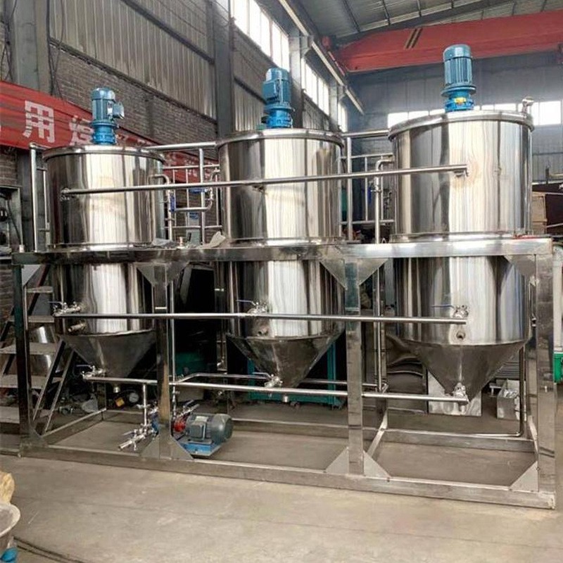 棕榈油精炼设备 小型茶油精炼机 花生油菜籽油过滤机 脱胶榨油机图2