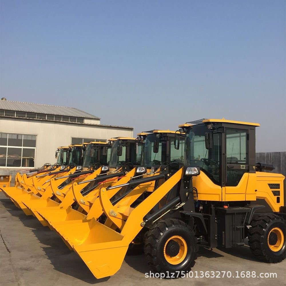 装载机小铲车工地农用装卸柴油装载机前卸式四驱装粮食铲车矮脚虎图2