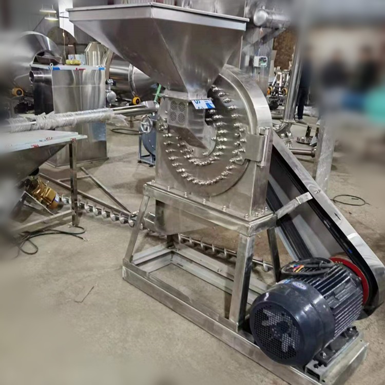 厂家直供不锈钢五谷杂粮粉碎机 30型圆盘式自吸粉碎设备图4